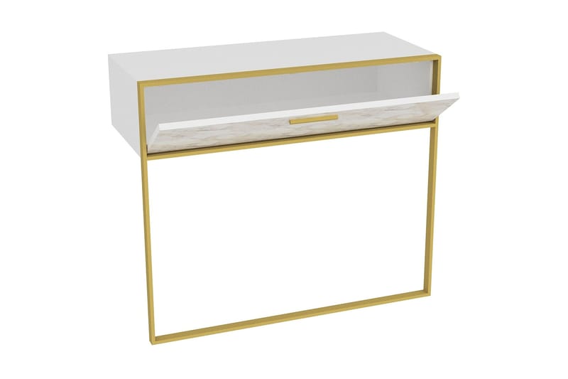 CRAIGLOW Sideboard 90 cm Guld/Vit - Skänkar & sideboards