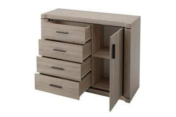 Dallas Skänk 117x43,5x91 cm LED-belysning - Beige/Grå - Förvaring - Förvaringsmöbler - Skänkar & sideboards