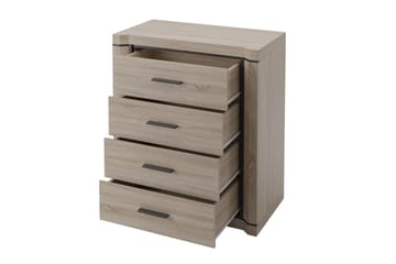 Dallas Skänk 80,5x43,5x91 cm LED-belysning - Ek - Förvaring - Förvaringsmöbler - Skänkar & sideboards