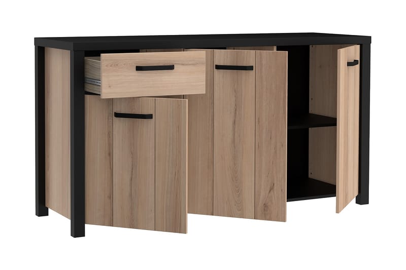 DAUBY Garderob 62x121 cm Brun/Svart - Förvaring - Förvaringsmöbler - Skänkar & sideboards