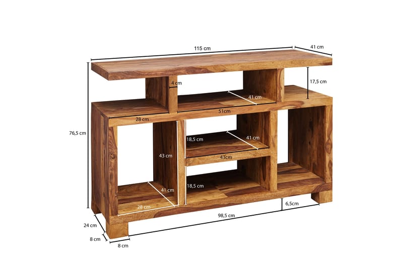 Dentel Sideboard i Trä - Brun - Förvaring - Förvaringsmöbler - Skänkar & sideboards