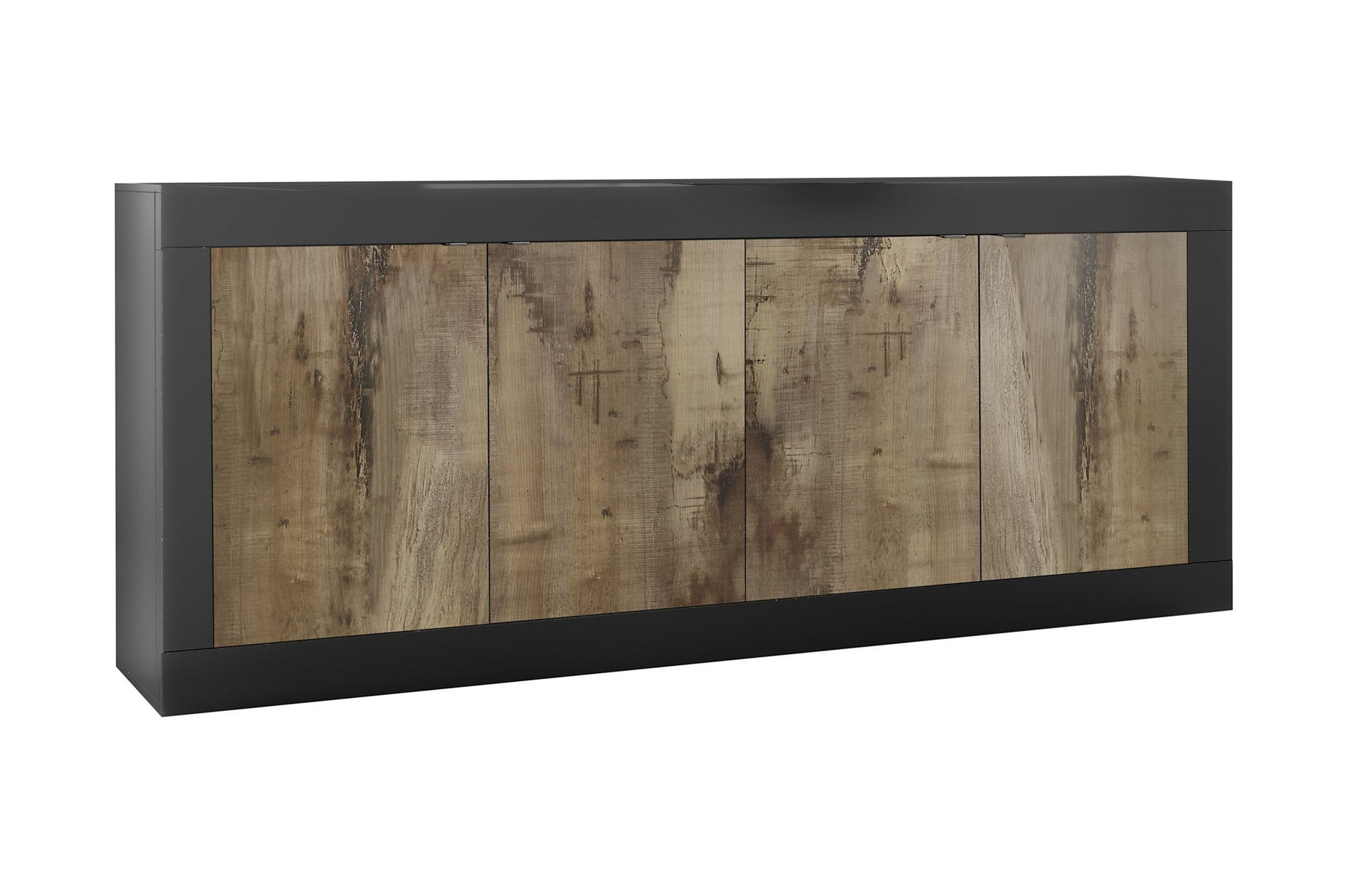 dinami sideboard 43x207 cm natur/svart - lc spa