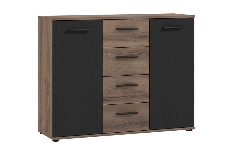 DOROBANTU Tv-möbelset 41x300 cm Brun/Svart - Skänkar & sideboards