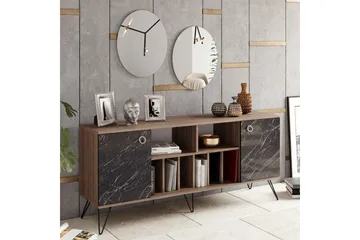 Dregrich Sidobord 180 cm - Valnöt|Svart - Förvaring - Förvaringsmöbler - Skänkar & sideboards