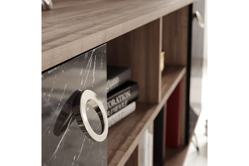 Dregrich Sidobord 180 cm - Valnöt|Svart - Förvaring - Förvaringsmöbler - Skänkar & sideboards