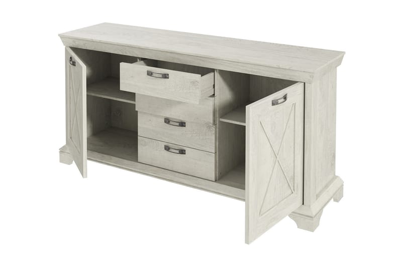 DURDHAM Highboard 178 cm Vit - Förvaring - Förvaringsmöbler - Skänkar & sideboards