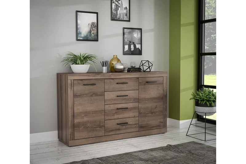 Elhovo Sideboard 41x143 cm - Brun - Förvaring - Förvaringsmöbler - Skänkar & sideboards