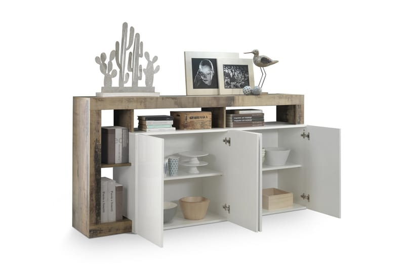 ELLERAU Sideboard 42x184 cm Vit - Förvaring - Förvaringsmöbler - Skänkar & sideboards