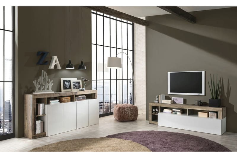 ELLERAU Sideboard 42x184 cm Vit - Förvaring - Förvaringsmöbler - Skänkar & sideboards