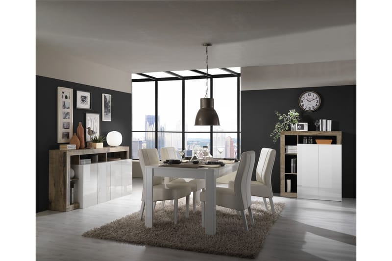 ELLERAU Sideboard 42x184 cm Vit - Förvaring - Förvaringsmöbler - Skänkar & sideboards