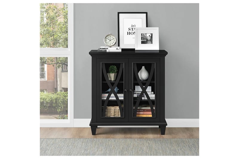ELLINGTON Sideboard 80x38 cm Svart - Dorel Home - Förvaring - Förvaringsmöbler - Skänkar & sideboards