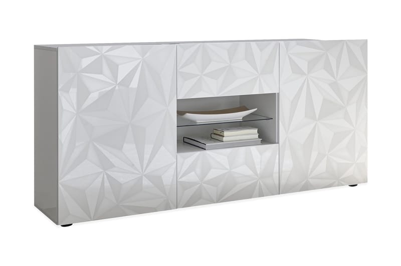 Fasett Skänk 181 cm, Vit