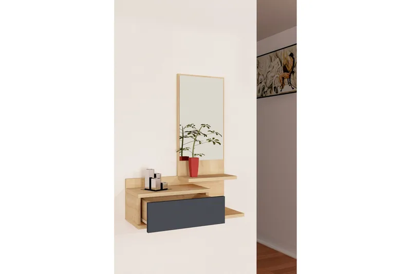Filford Sideboard 60 cm - Antracit/Ek - Förvaring - Förvaringsmöbler - Skänkar & sideboards