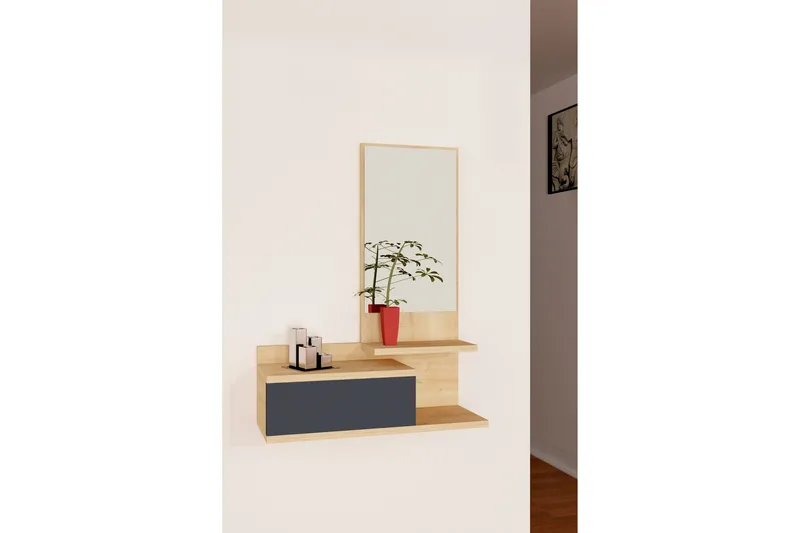 Filford Sideboard 60 cm - Antracit/Ek - Förvaring - Förvaringsmöbler - Skänkar & sideboards