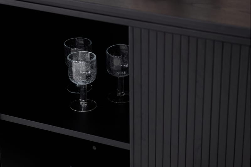 Fjällbacka Skänk 160x48 cm - Svart - Förvaring - Förvaringsmöbler - Skänkar & sideboards