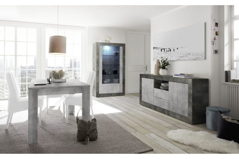GADANA Skänk 184 Grå - Förvaring - Förvaringsmöbler - Skänkar & sideboards