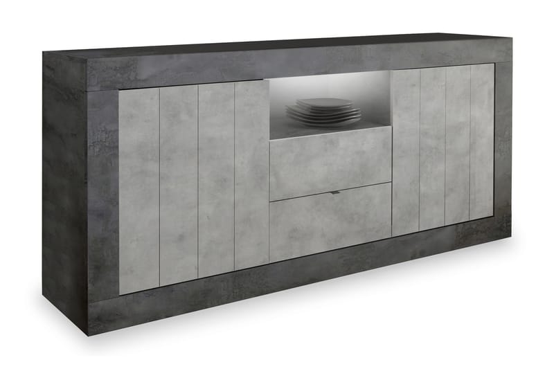 GADANA Skänk 184 Grå - Förvaring - Förvaringsmöbler - Skänkar & sideboards
