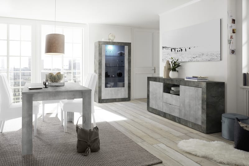 GADANA Skänk 184 Grå - Förvaring - Förvaringsmöbler - Skänkar & sideboards