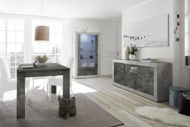 GADANA Skänk 184 Gråmelerad - Förvaring - Förvaringsmöbler - Skänkar & sideboards
