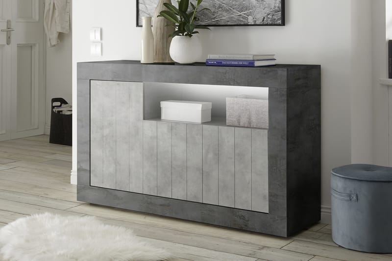 GADANA Skänk Medio 138 Grå - Förvaring - Förvaringsmöbler - Skänkar & sideboards