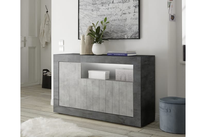 GADANA Skänk Medio 138 Grå - Förvaring - Förvaringsmöbler - Skänkar & sideboards