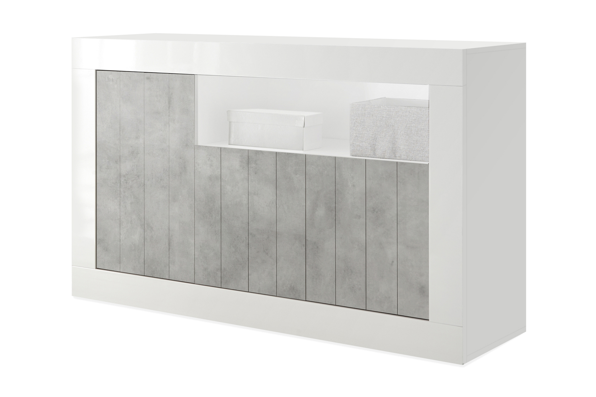 gadana skänk medio 138 vit/grå -