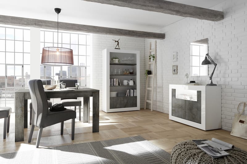 GADANA Skänk Piccolo 110 Vit/Gråmelerad - Förvaring - Förvaringsmöbler - Skänkar & sideboards