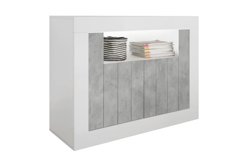 GADANA Skänk Piccolo 110 Grå/Vit - Förvaring - Förvaringsmöbler - Skänkar & sideboards