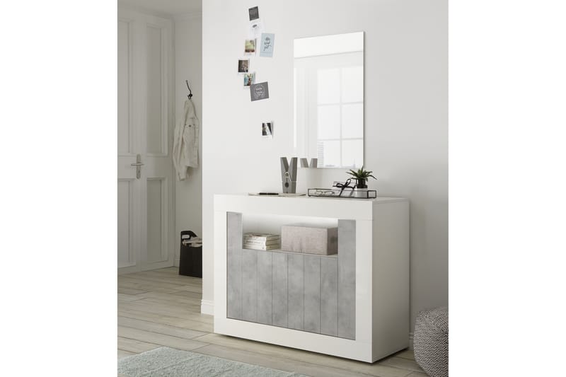 GADANA Skänk Piccolo 110 Grå/Vit - Förvaring - Förvaringsmöbler - Skänkar & sideboards