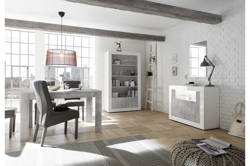 GADANA Skänk Piccolo 110 Grå/Vit - Förvaring - Förvaringsmöbler - Skänkar & sideboards