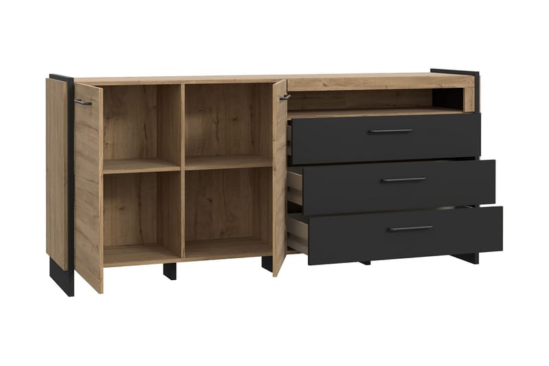 Gevgelija Sideboard 41x187 cm - Brun/Svart - Förvaring - Förvaringsmöbler - Skänkar & sideboards