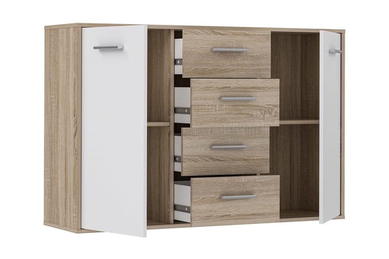 Haba Skänk 34x123 cm - Brun/Vit - Förvaring - Förvaringsmöbler - Skänkar & sideboards