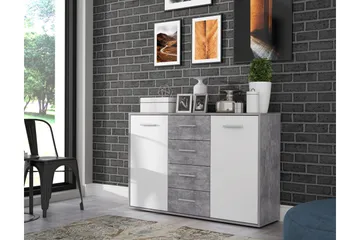 Haba Skänk 34x123 cm - Grå - Förvaring - Förvaringsmöbler - Skänkar & sideboards
