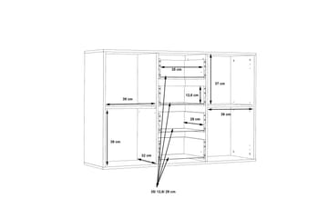 Haba Skänk 34x123 cm i Trä - Vit - Förvaring - Förvaringsmöbler - Skänkar & sideboards