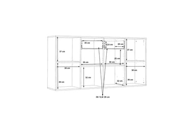 Haba Skänk 34x162 cm - Grå - Förvaring - Förvaringsmöbler - Skänkar & sideboards
