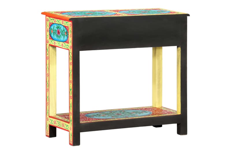 Handmålad skänk 80x35x75 cm massivt mangoträ - Flerfärgad - Förvaring - Förvaringsmöbler - Skänkar & sideboards