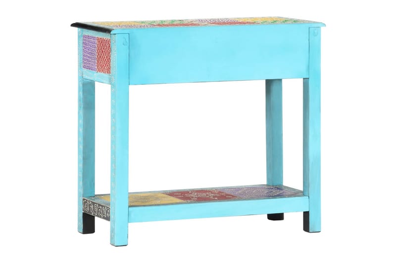 Handmålad skänk 80x35x75 cm massivt mangoträ - Flerfärgad - Förvaring - Förvaringsmöbler - Skänkar & sideboards