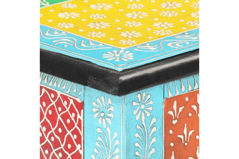 Handmålad skänk 80x35x75 cm massivt mangoträ - Flerfärgad - Förvaring - Förvaringsmöbler - Skänkar & sideboards