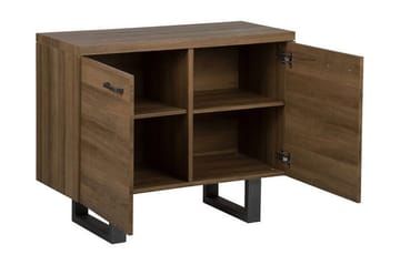 Harvley Skänk med 2 Dörrar i Trä med Metallben - Brun - Förvaring - Förvaringsmöbler - Skänkar & sideboards