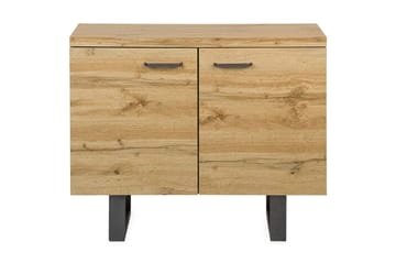 Harvley Skänk med 2 Dörrar i Trä med Metallben - Brun - Förvaring - Förvaringsmöbler - Skänkar & sideboards