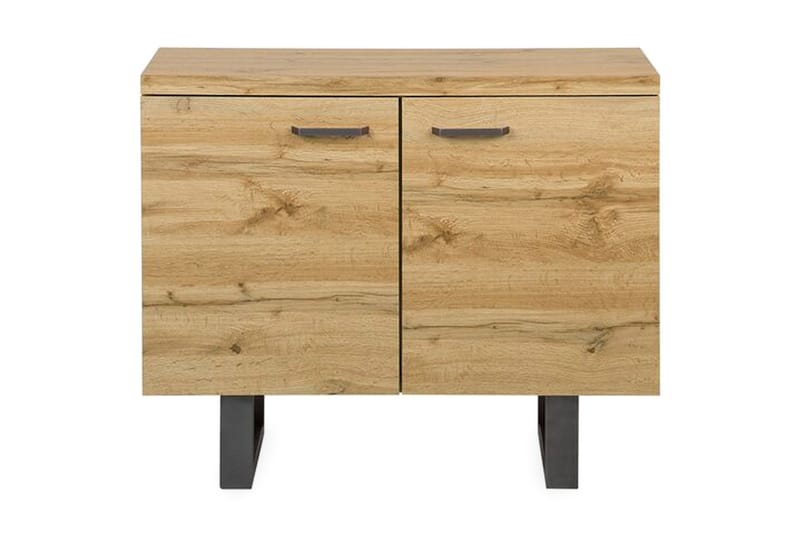 Harvley Skänk med 2 Dörrar i Trä med Metallben - Brun - Förvaring - Förvaringsmöbler - Skänkar & sideboards