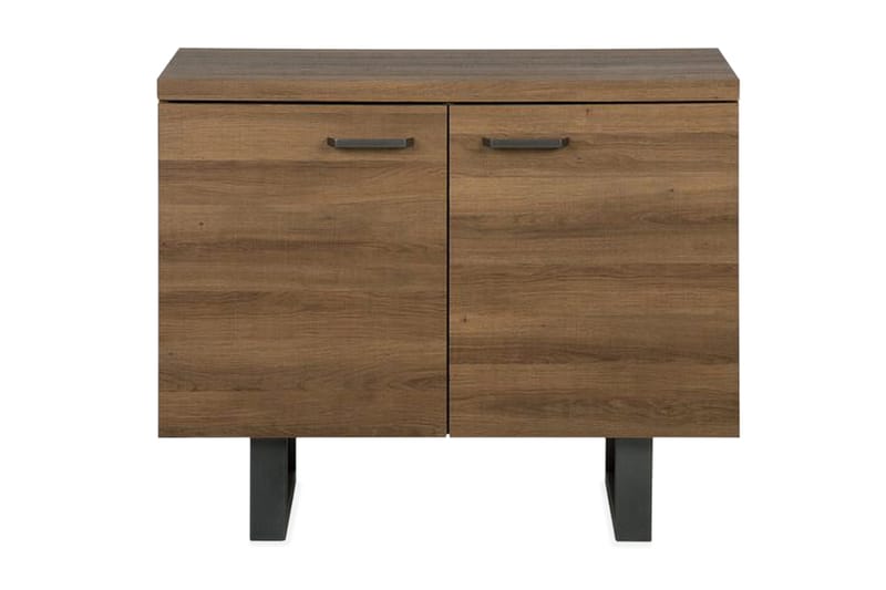Harvley Skänk med 2 Dörrar i Trä med Metallben - Brun - Förvaring - Förvaringsmöbler - Skänkar & sideboards