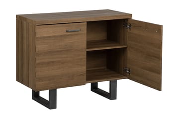 Harvley Skänk med 2 Dörrar i Trä med Metallben - Brun - Förvaring - Förvaringsmöbler - Skänkar & sideboards