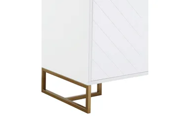 Herringbone Sideboard 122x48 cm Vit - Förvaring - Förvaringsmöbler - Skänkar & sideboards