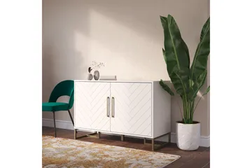 Herringbone Sideboard 122x48 cm Vit - Förvaring - Förvaringsmöbler - Skänkar & sideboards