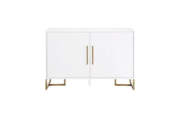 Herringbone Sideboard 122x48 cm Vit - Förvaring - Förvaringsmöbler - Skänkar & sideboards