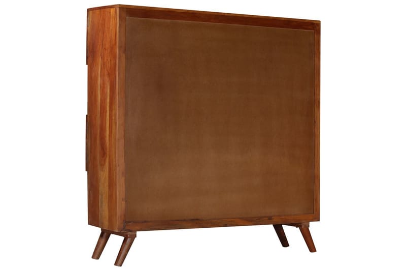 Högskåp massivt återvunnet trä 150x40x152 cm - Brun - Skänkar & sideboards