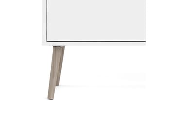 Hostafranc Sideboard 40x196 cm - Vit|Natur - Förvaring - Förvaringsmöbler - Skänkar & sideboards