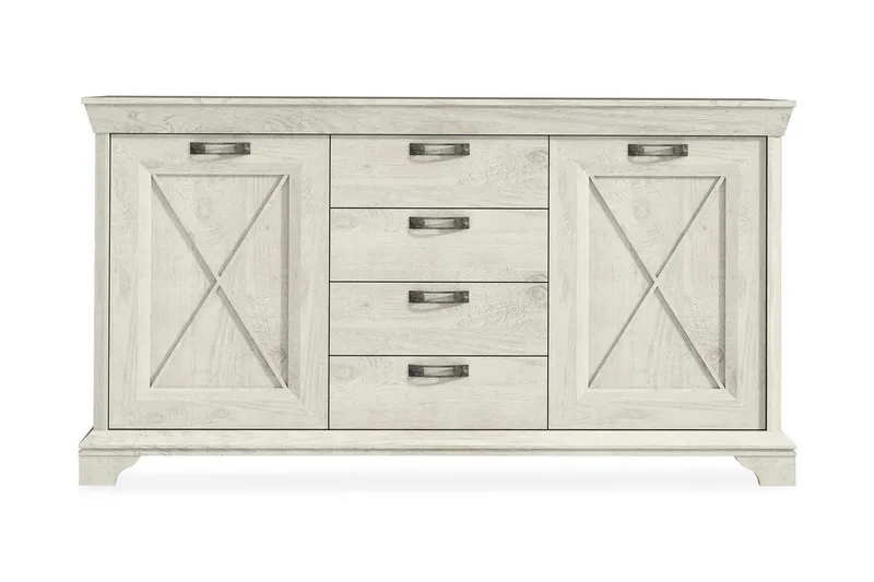 Hurlston Highboard 178 cm - Vit - Förvaring - Förvaringsmöbler - Skänkar & sideboards