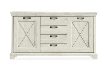 Hurlston Highboard 178 cm - Vit - Förvaring - Förvaringsmöbler - Skänkar & sideboards